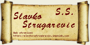 Slavko Strugarević vizit kartica